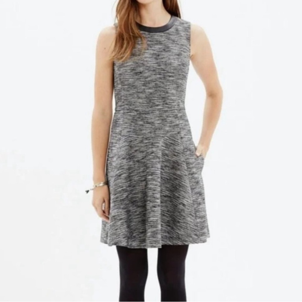 Madewell The Anywhere Tweed Fit & Flare Mini Dress Size 4
